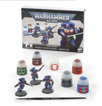 5011921192090 Figurine Game Workshop - Assault Intercessors + Paints Set - Warhammer Citadel