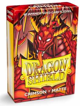 5706569111212 Dragon Shield Sleeves Small x60 Matte Crimson