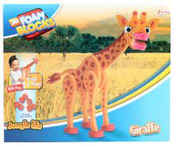 8719904435475 Puzzle 3D En Mousse - Giraffe - Pieces 104