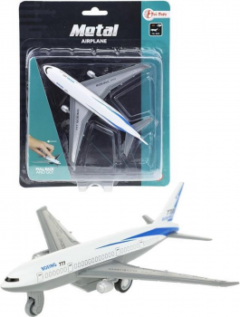 8719904268592 Petit Avion Miniature En Metal A Recule Boeing 777