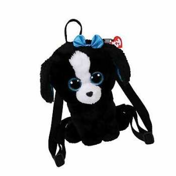 8421950089 Sac A Dos Peluches Chien TY Glitter Yeux Tracy 26cm