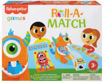 887961944129 Jeux Fisher Price Roll A Match 20 27cm
