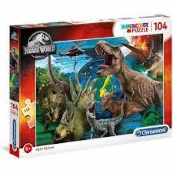 8005125271962 Puzzle Clementoni - Jurassic World - Supercolor 104 Pieces