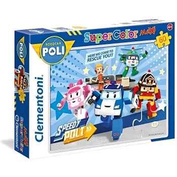 8005125264285 Puzzle Clementoni - Robocar Poli - Supercolor Maxi 60 Pieces