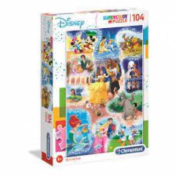 8005125272891 Puzzle Clementoni - Disney - Supercolor 104 Pieces