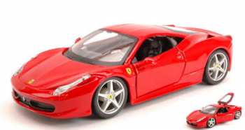 4893993260034 Voiture Burago  Ferrari 458 Italia Red 1/24 Diecast