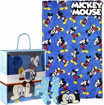 8427934219438 Coffret Cadeau Mickey Mouse - Couverture Chaussette Masque De Nuit