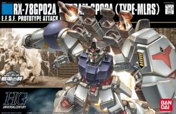 4573102557308 Figurine Gundam HGUC 1/144 GP02A MLRS Custom Gundam - Model Kit - Bandai
