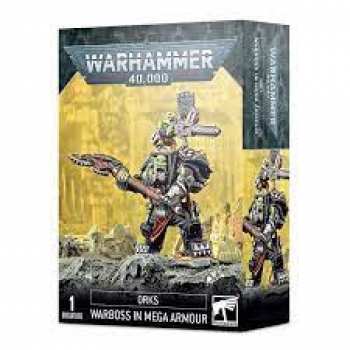 5011921163144 Figurine Warhammer 40000 Orks Boss De Guerre En Mega Armure