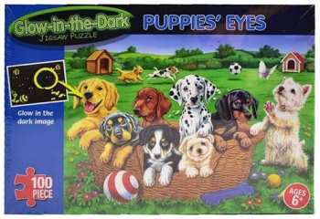 5012822042255 Puzzle Puppies Eye Brille Dans Le Noir -