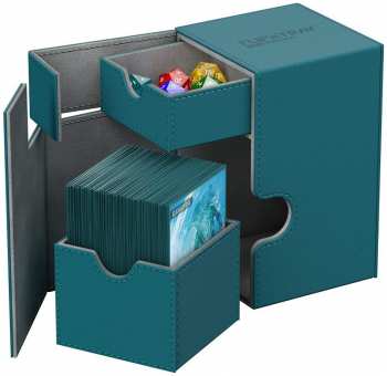 5706569306564 Deck Box Dragon Shield Double Shell Bleu 150+ Cartes -