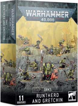 5011921156986 Figurine Warhammer - Orks Runtherd And Gretchin - Warhammer
